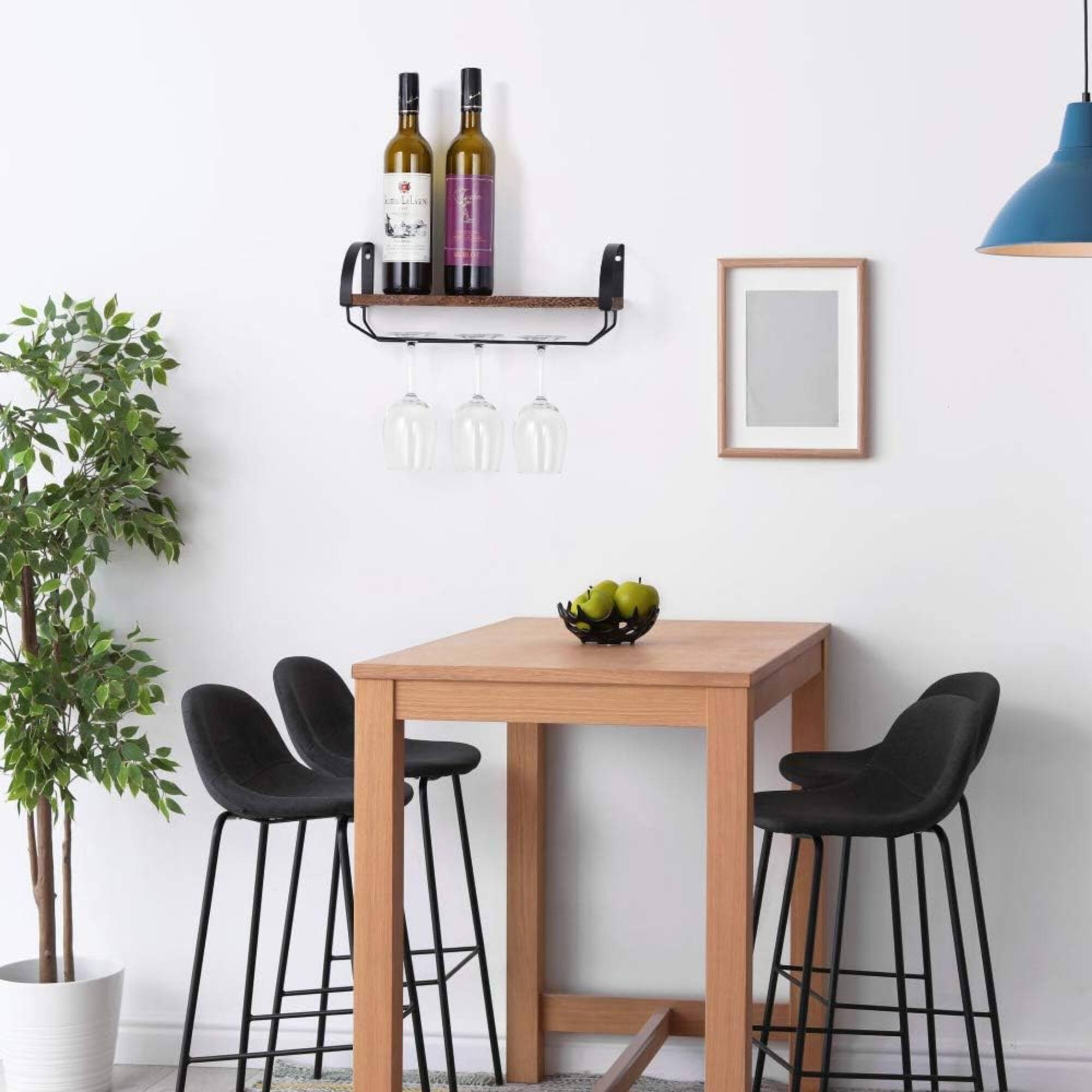 Wall Mounted Wood Wine Rack